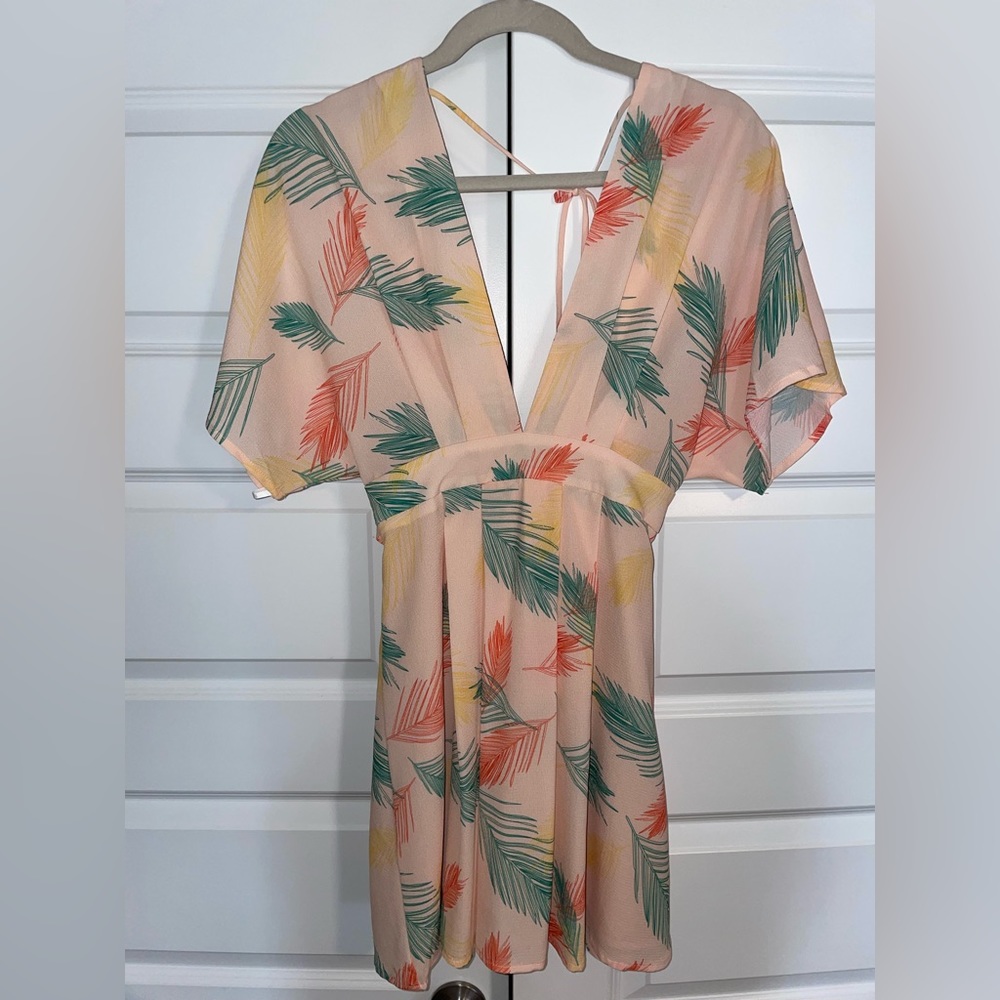 Multicolor floral dress.